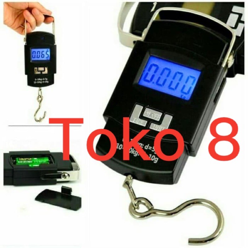 timbangan gantung digital LS 02 portable scale 50kg  berkualitas