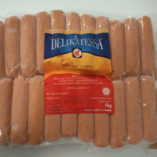 

Beef Sausage skinless Delikatessa Grade Premium 1 Kg