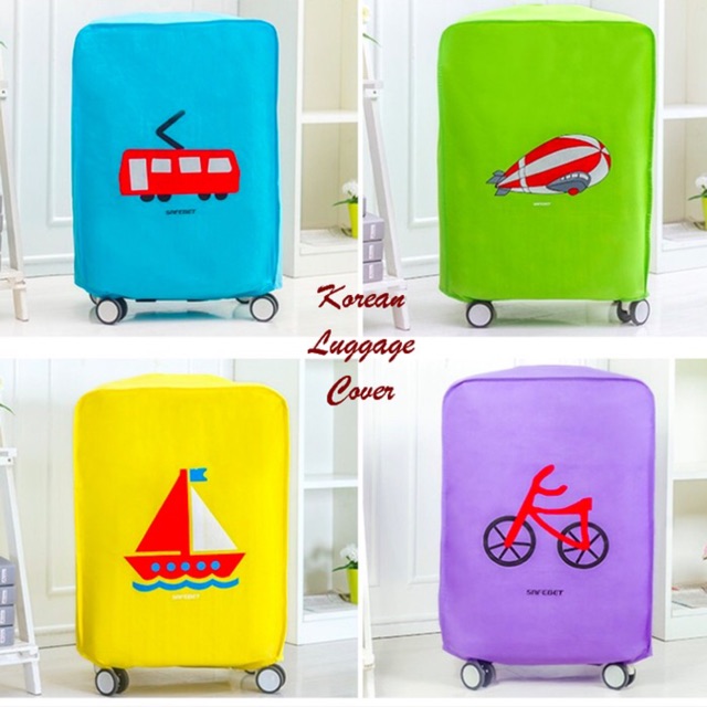 KOREAN LUGGAGE COVER SELIMUT PELINDUNG TAS KOPER