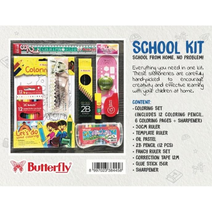 

Butterfly Stationery - School Kit - Paket Alat Tulis Sekolah