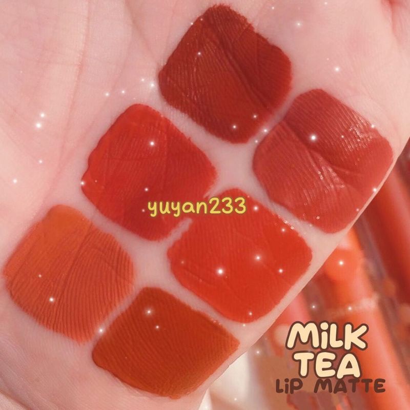 PROMO PER6PCS!!!LIP GLOSS MILK TEA KISS BEAUTY 70075/70082