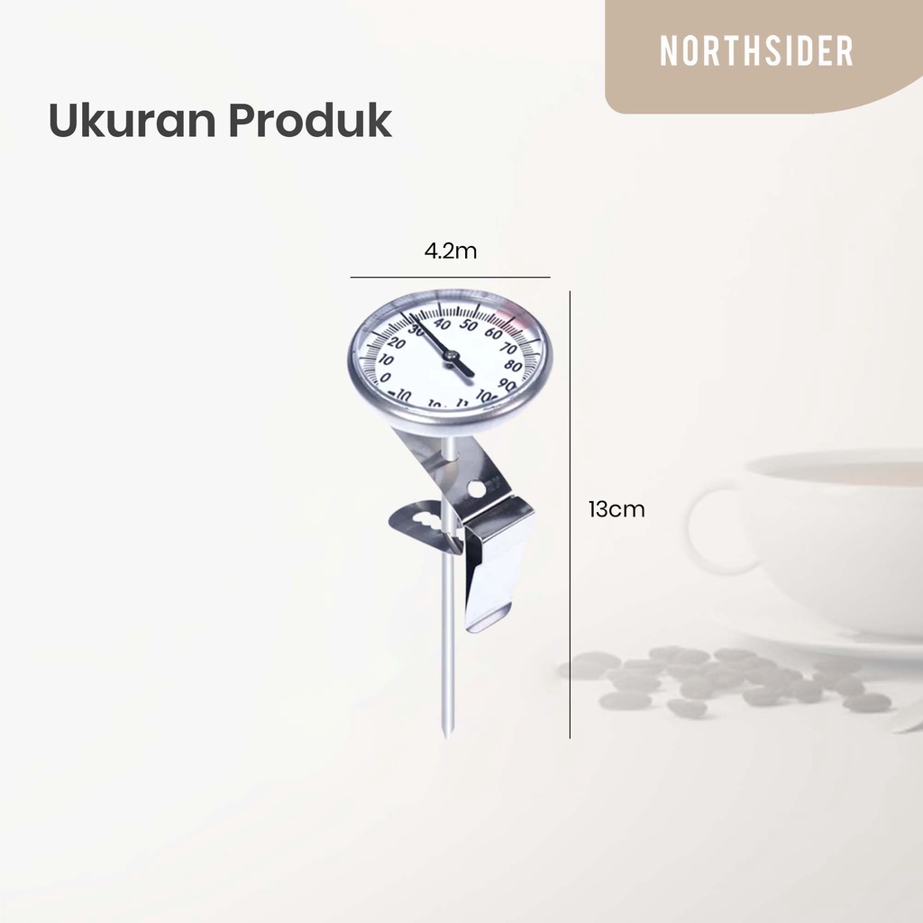 COFFEE THERMOMETER ANALOG WITH CLIP | TERMOMETER KOPI - KN-3301