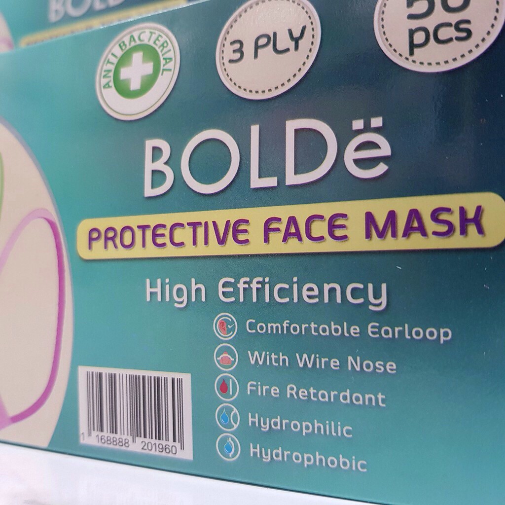 Super MASK Protective Masker 3 Ply Anti Bakteri ( 50 pcs ) Original BOLDe