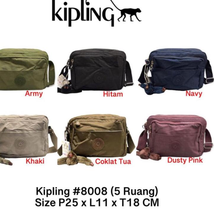Terbaik Tas selempang wanita nylon import kipling 8008  - Sling bag