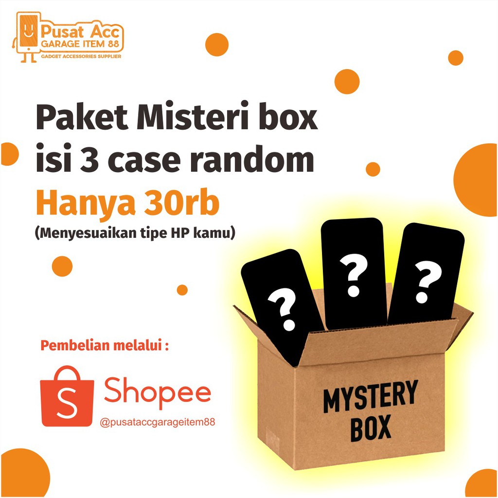 Misteri Box 3 Case Random IPhone 5 5s SE 6 6s 7 8 6+ 6s+ 7+ 8+ Plus X XR Xs Max Soft Hardcase Casing