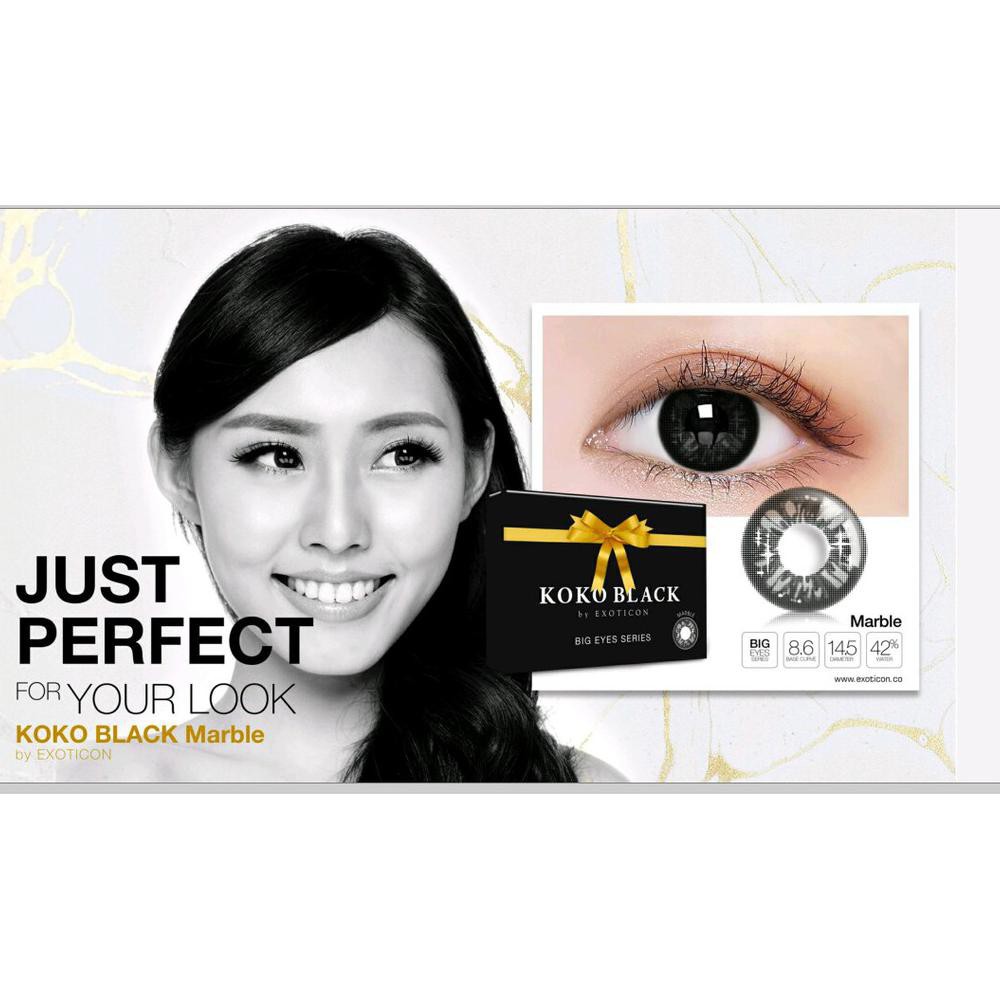 SOFTLENS X2 KOKO FULL BLACK 14.5MM NORMAL GRATIS TEMPAT SOFLEN