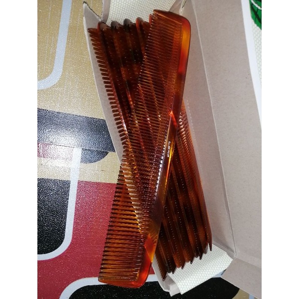 sisir leaf coklat bening sisir rambut bagus leaf satu lusin