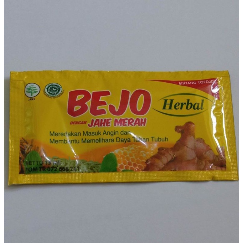 

BEJO JAHE MERAH 1 SACHET @ 15 ml