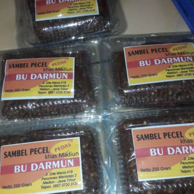 

Sambel pecel enak madiun asli / oleh oleh madiun / pecal / jajanan / makanan