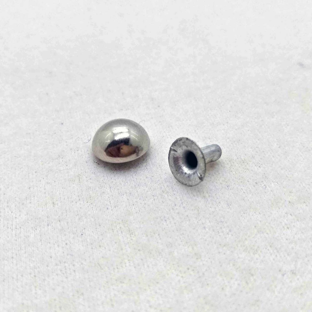 Centang Kenong 9x8mm (1 muka) Nekel // Aksesoris Tas Murah Kancing Kenong - Aksesoris Tas