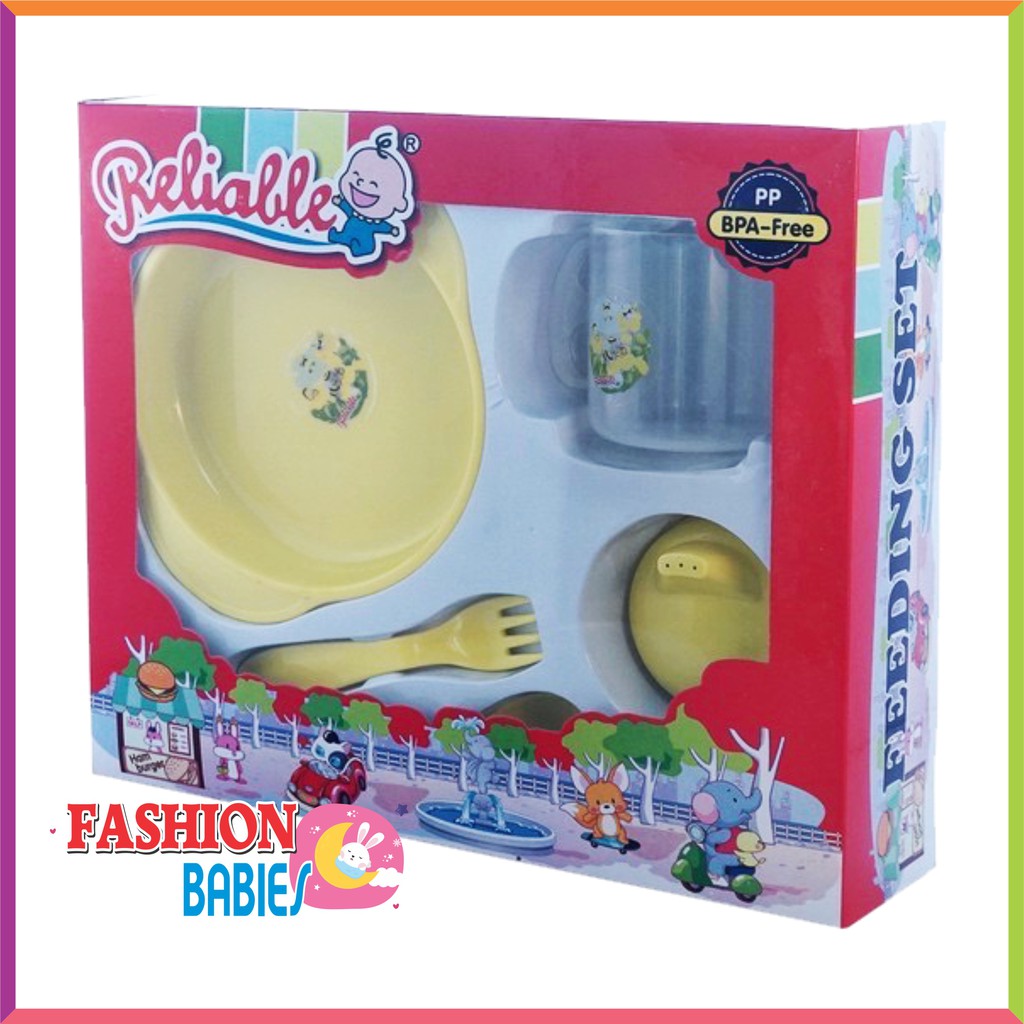 FEEDING SET RELIABLE 5003 / TEMPAT MAKAN SET BAYI / KADO