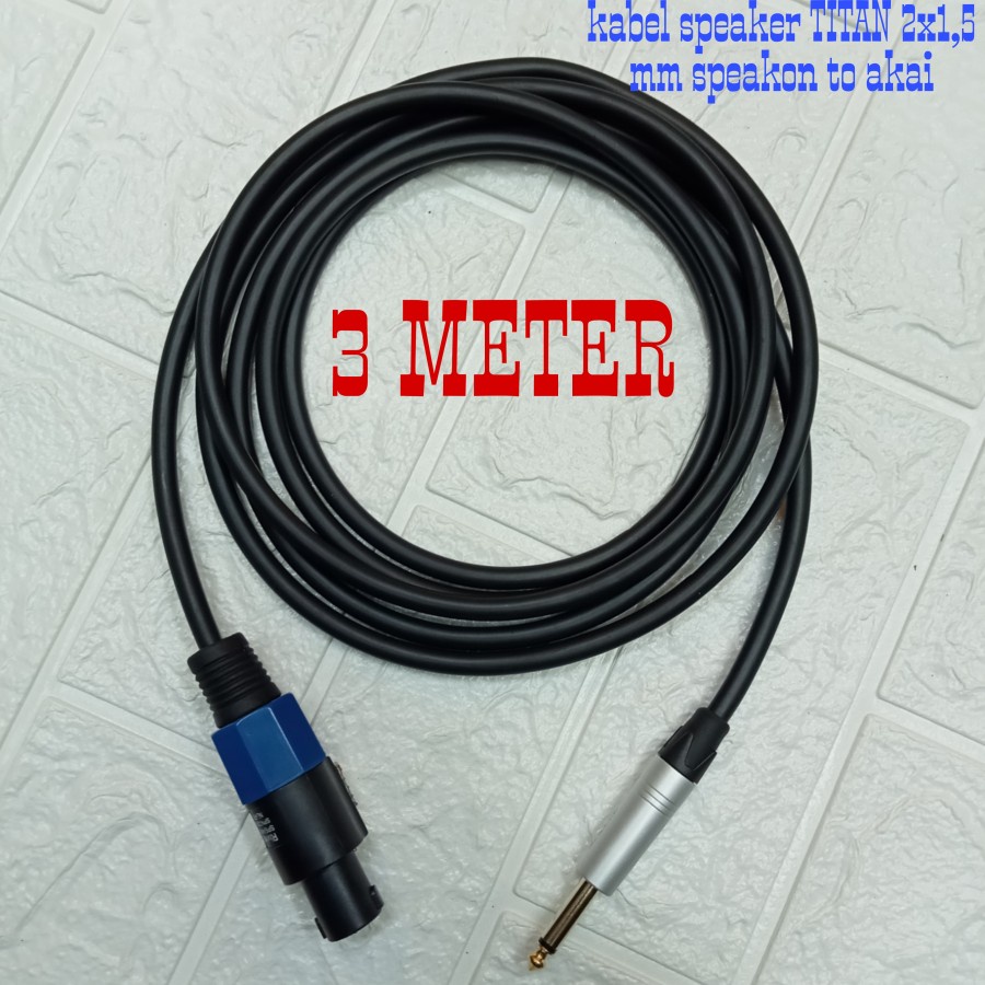 Kabel Speaker TITAN 2x1,5 MM Jack Speakon To Akai 3 Meter
