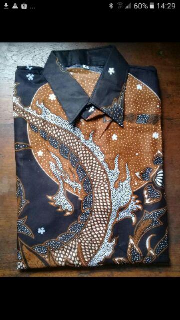 Kemeja Batik Pria Lengan Panjang Size M L Xl Xxl Bswart Batik Hrb026