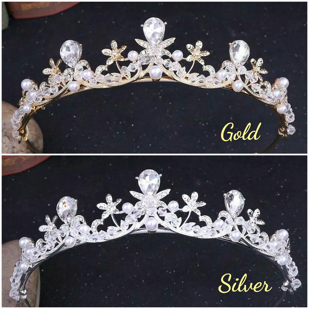 CR0550 - Mahkota Pengantin / Tiara Pesta / Aksesoris Wedding Crown