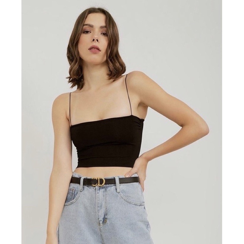 SPAGHETTI CROP TANK (Tanktop Tali Spaghetti) /SQUARE TANK / CROP TOP / TUBE TOP