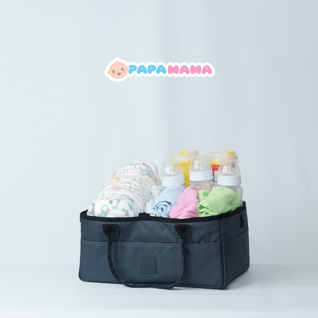 Papamama 1010 Mora Multi Purpose Portable Caddy Bag Tas Perlengkapan Bayi