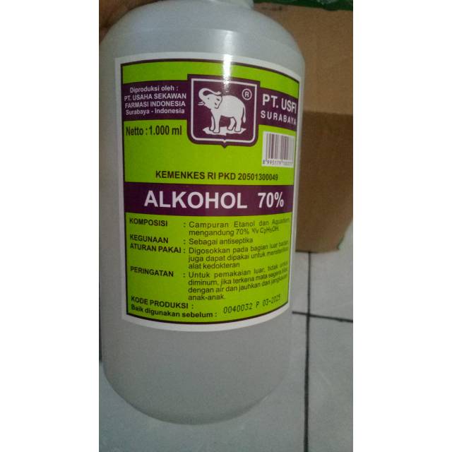 Alkohol 70% 1000ml cap gajah