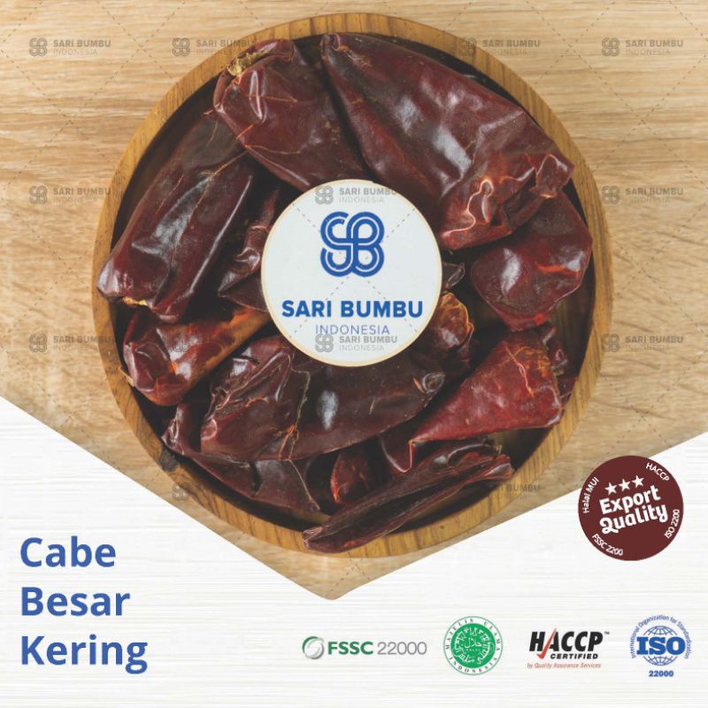 

250gr Cabe Besar Kering / Red Chili Dry Export Quality