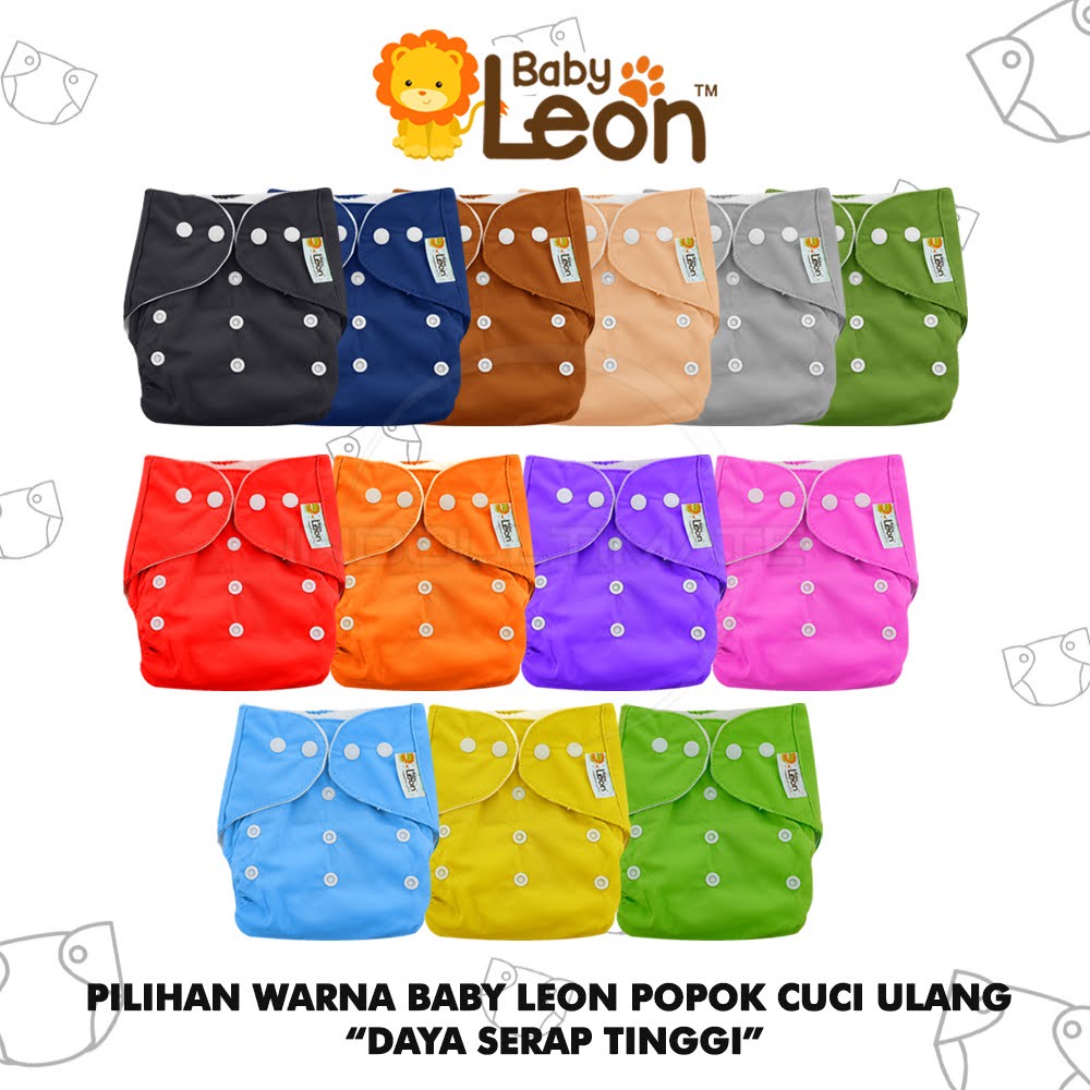 Clodi Popok Bayi Cloth Diaper BY-72 FREE INSERT BABY LEON BY-728 Clodi Kain Cuci Ulang Baru Lahir New born Murah Clodi Bayi Popok Kain Celana Baru Lahir New Born BY-712