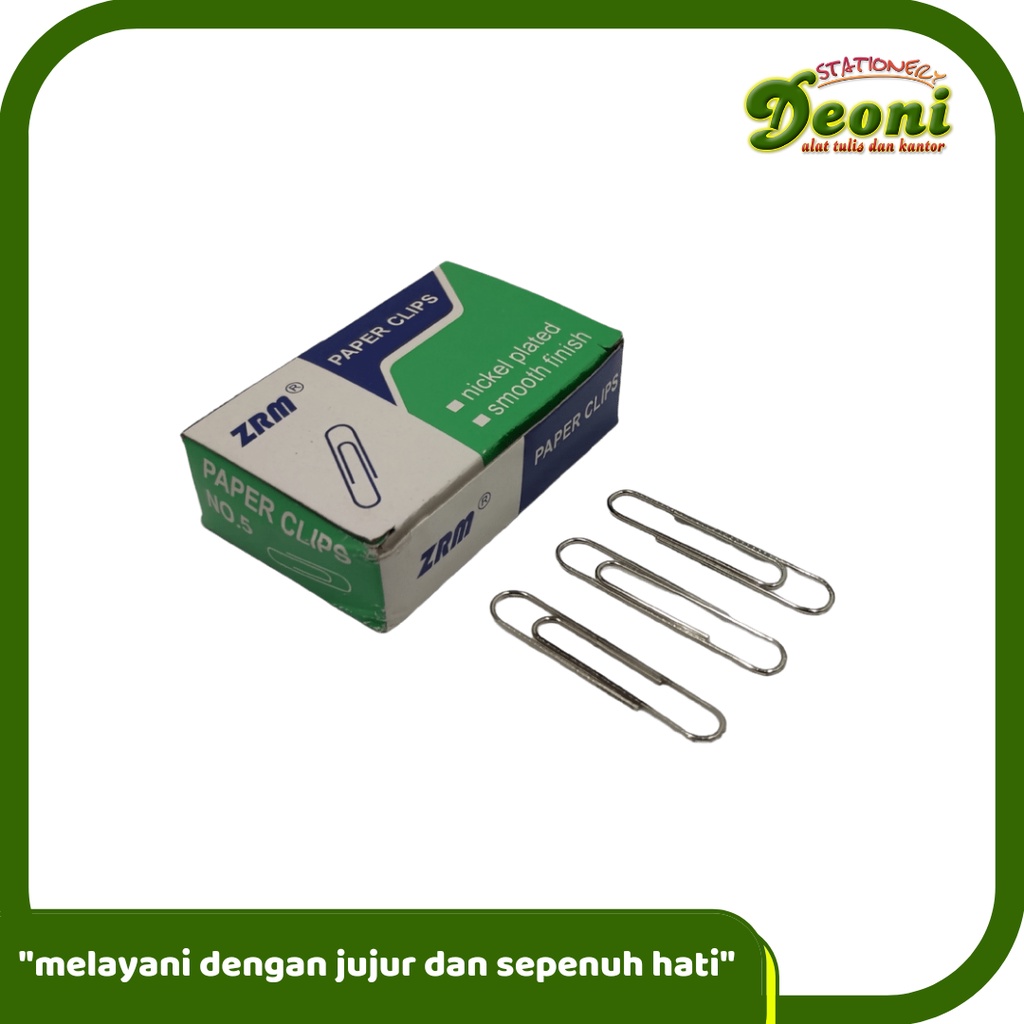 

ZRM Paper Clips No.5 / Klip / Penjepit Kertas