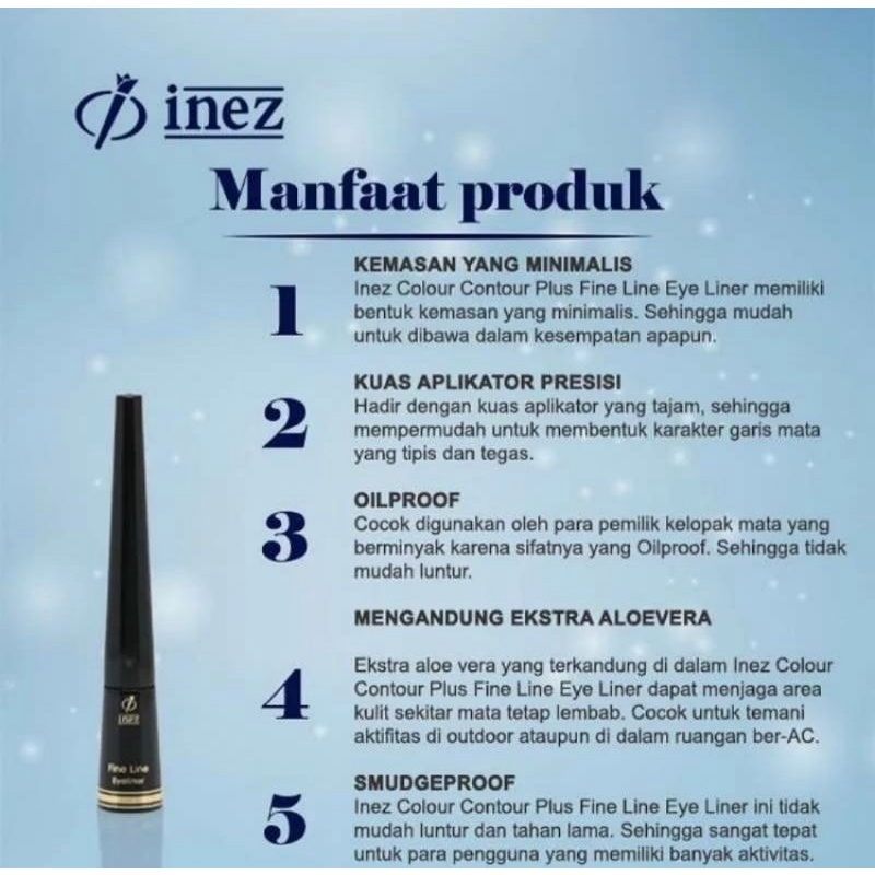 INEZ color contour plus File Liner Eyeliner waterproof