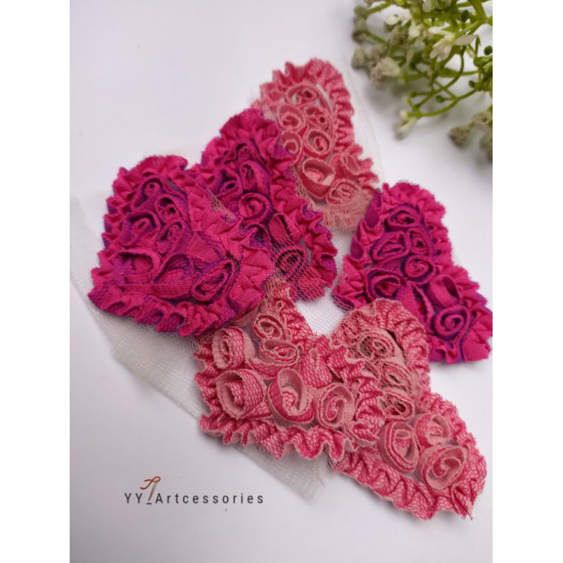 Emblem/Aplikasi/baju jahit atau tempel 3D bahan kaos, 4 pcs