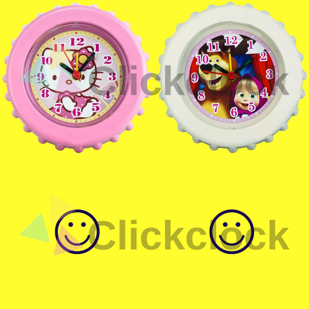 Jam Weker Quartz Hiasan Meja Masya Hellokitty Kaiwa 9004 Kecil Unik Lucu Step Movement