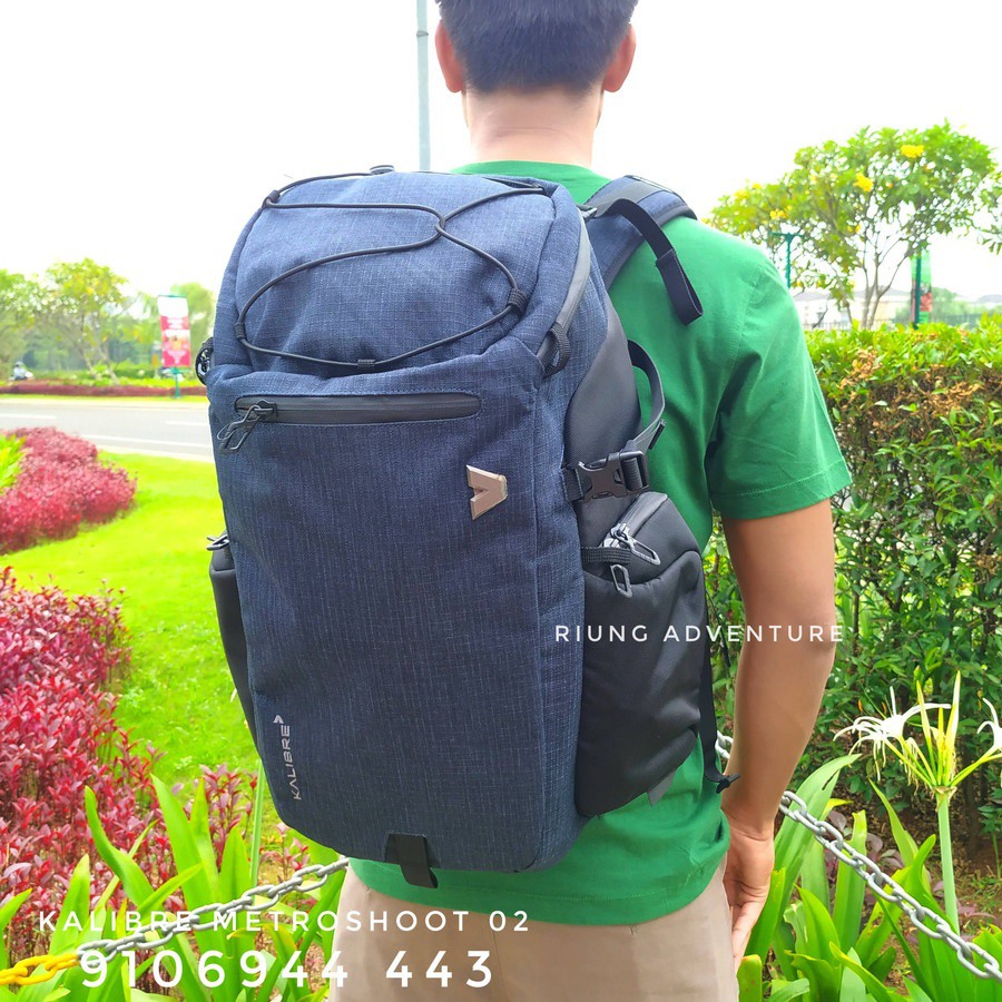 Tas Ransel Punggung Kamera + Raincover Kalibre 911258-443 Metroshoot 02 New