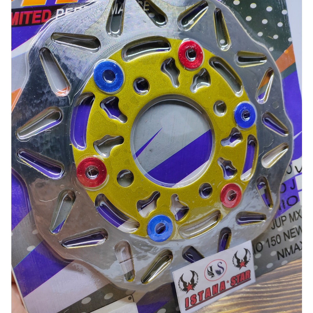 PIRINGAN DISC CAKRAM VARIASI WARNA BEAT, VARIO, 125, 150 SPACY, SCOOPY MODEL KEMBANG