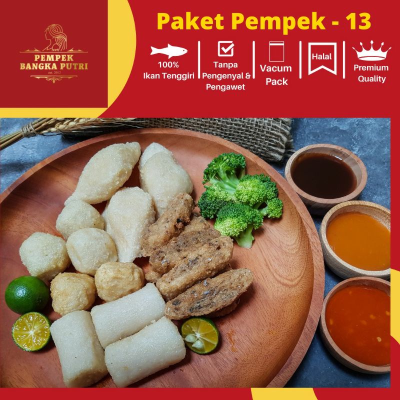 

13 pcs Pempek Tenggiri campur