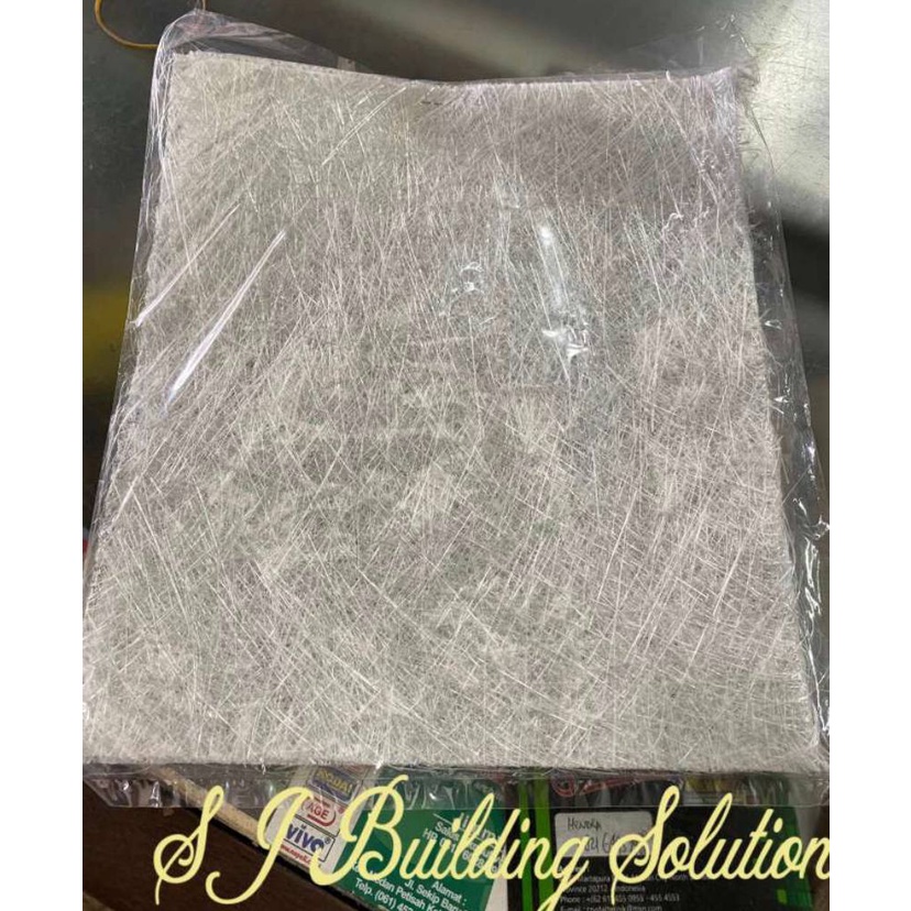 Serat Fiber Mat Lembaran No drop Fiberglass Waterproof / Serat Anti Bocor