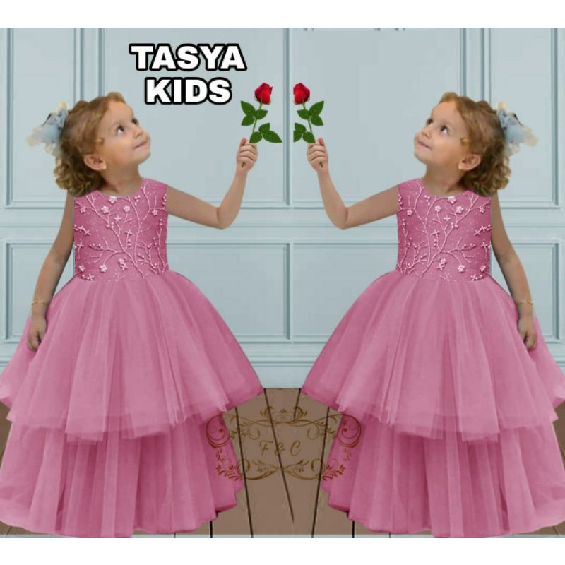 DRESS TASYA KID FASHION PAKAIAN ANAK PEREMPUAN FEHM