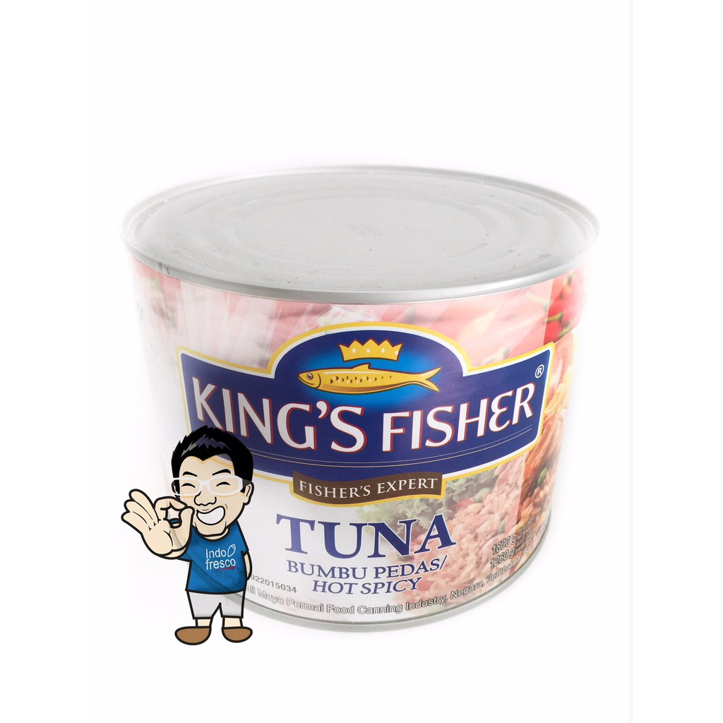 

King's Fisher Tuna In Hot Spicy Canned- Daging Tuna Pedas Kaleng 1800 g