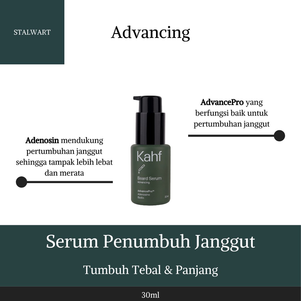 Kahf Advancing Beard Serum 30 ml | Shopee Indonesia