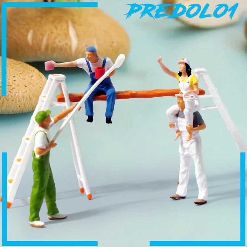 1:64 Scale Miniature Painter Model Figures Tiny People DIY Projects