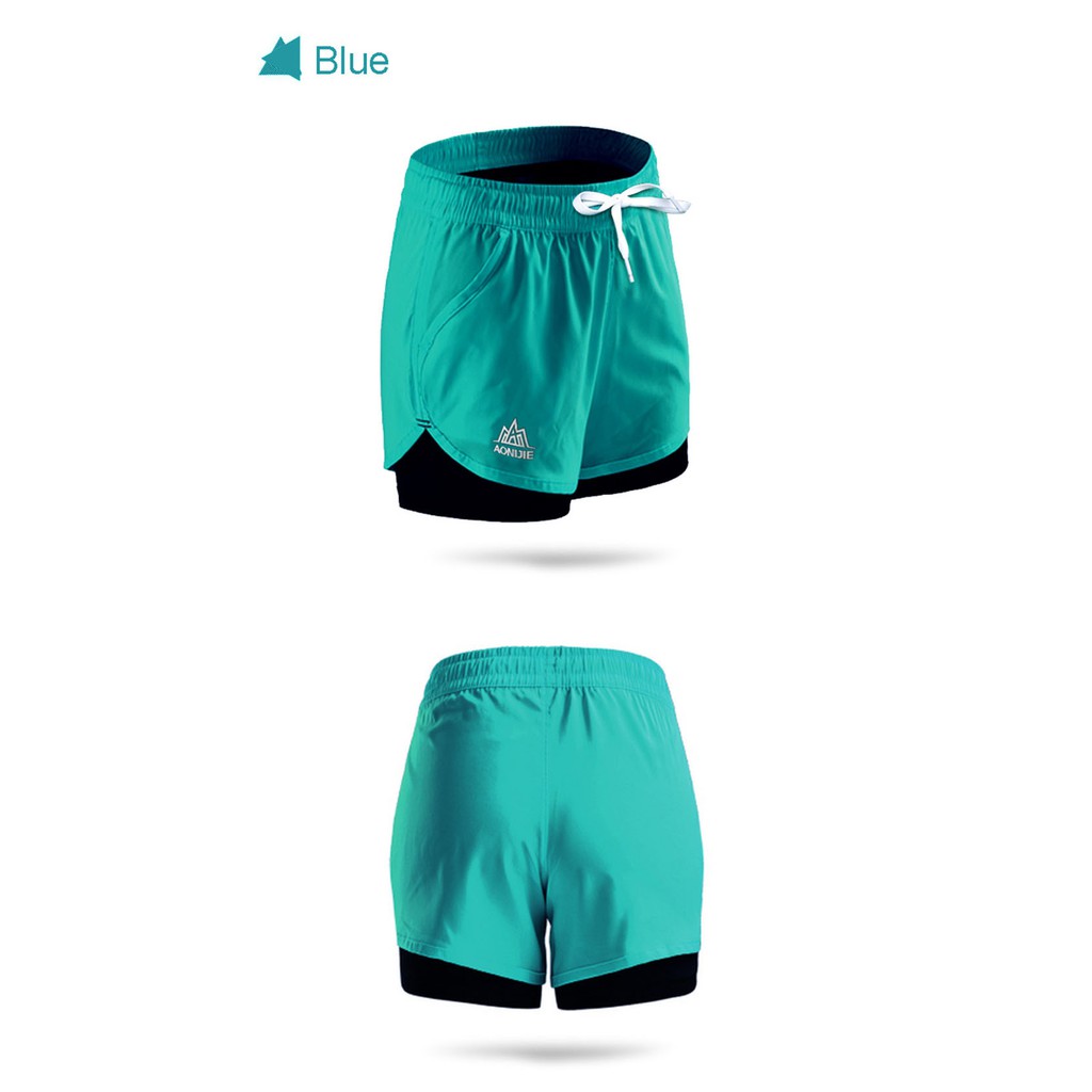 AONIJIE Quick Dry Shorts, Celana lari wanita, trail - TOSCA- FEMALE