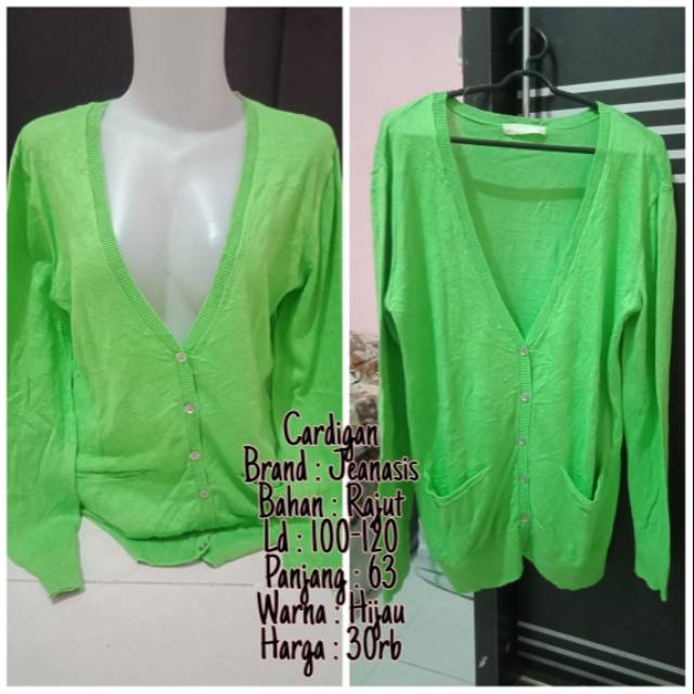 Cardigan hijau