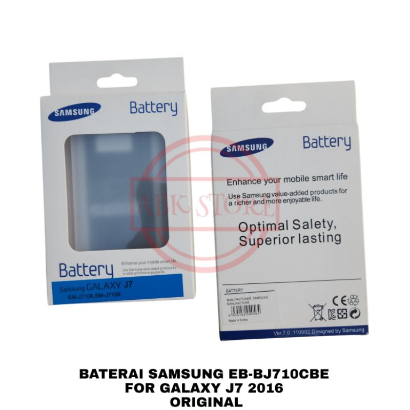 BATRE BATERAI BATTERY SAMSUNG GALAXY J7 2016 EB-BJ710CBE ORIGINAL