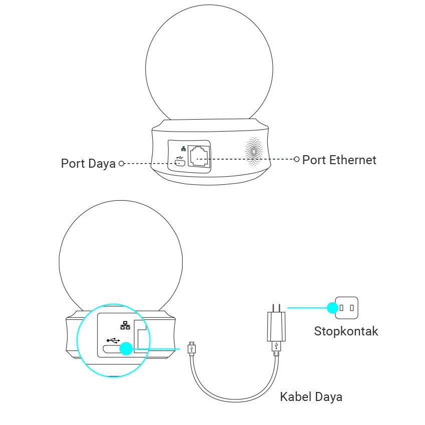 EZVIZ C6CN 1080P Home Dome Smart Wireless IP Camera CCTV Bergaransi Resmi