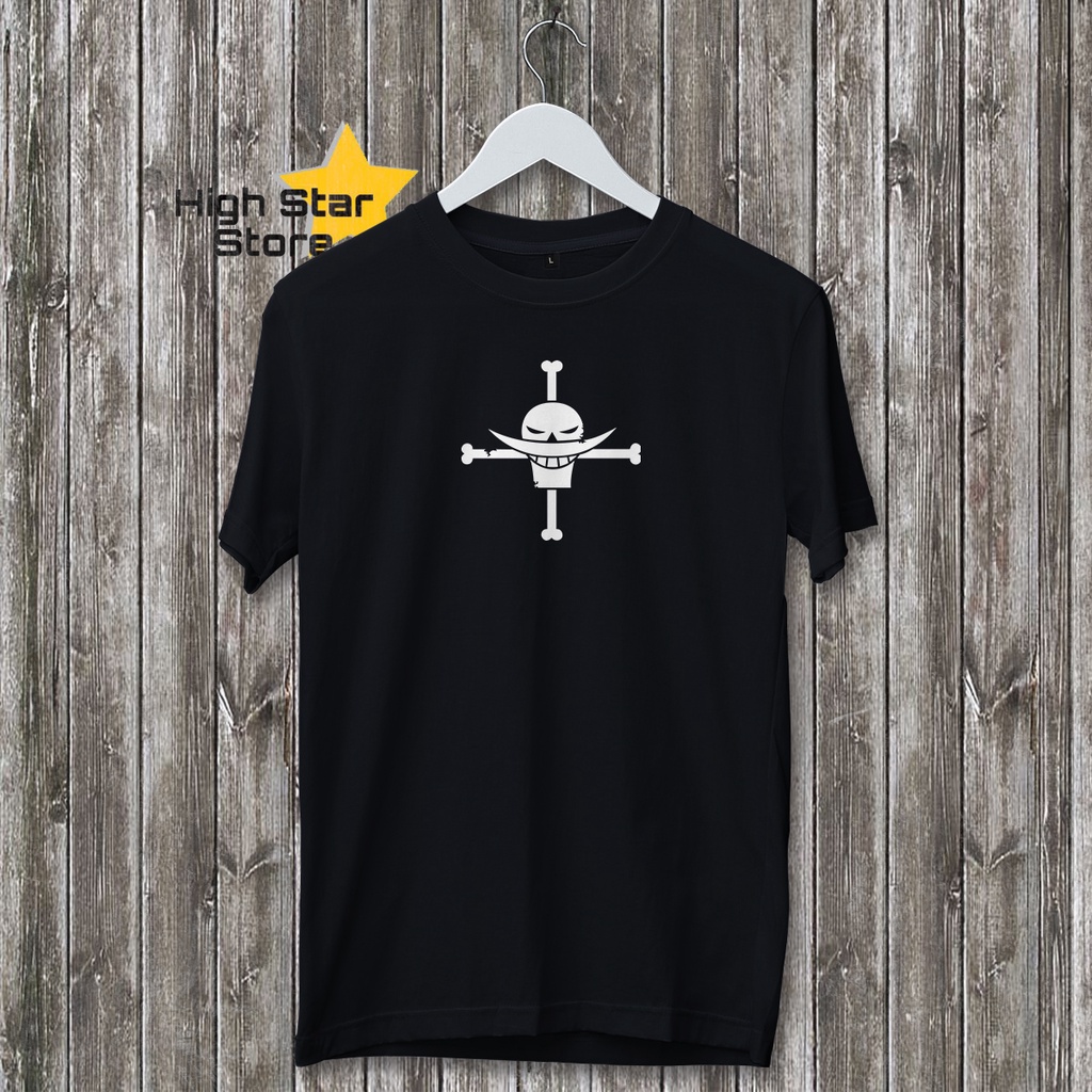 Kaos Distro Motif Shirohige / Baju Unisex Pria dan Wanita / Distro Bandung / Kaos Pria Keren Murah