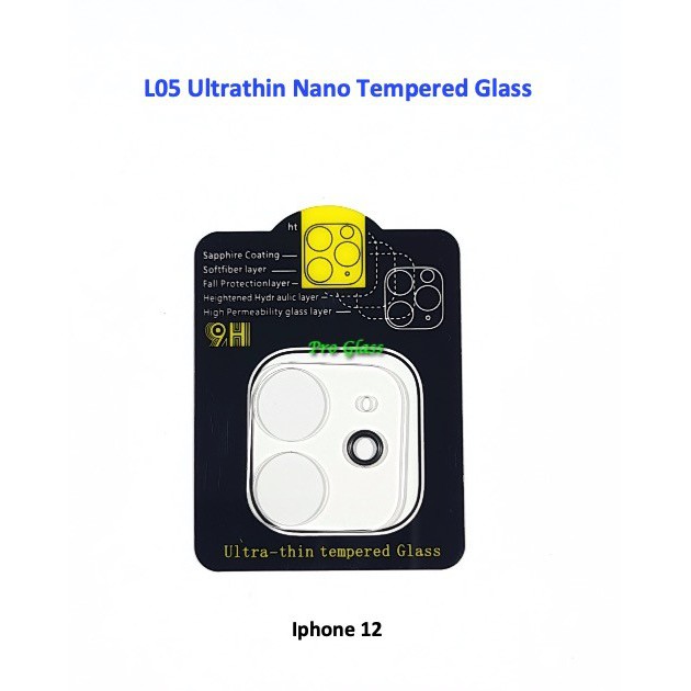 L05 Iphone 12 / 12 MINI / 12 PRO / 12 PRO MAX Premium Camera Lens Glass Protector + Full Frame