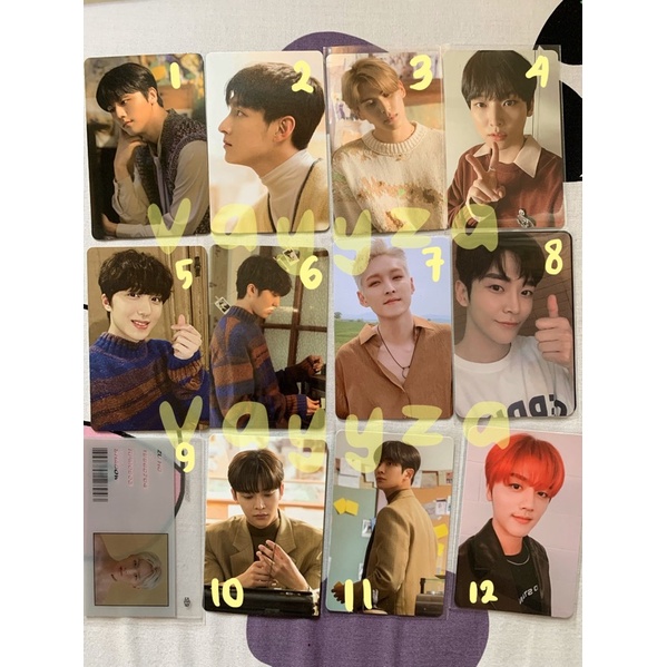 youngbin inseong rowoon zuho taeyang sf9 photocard official