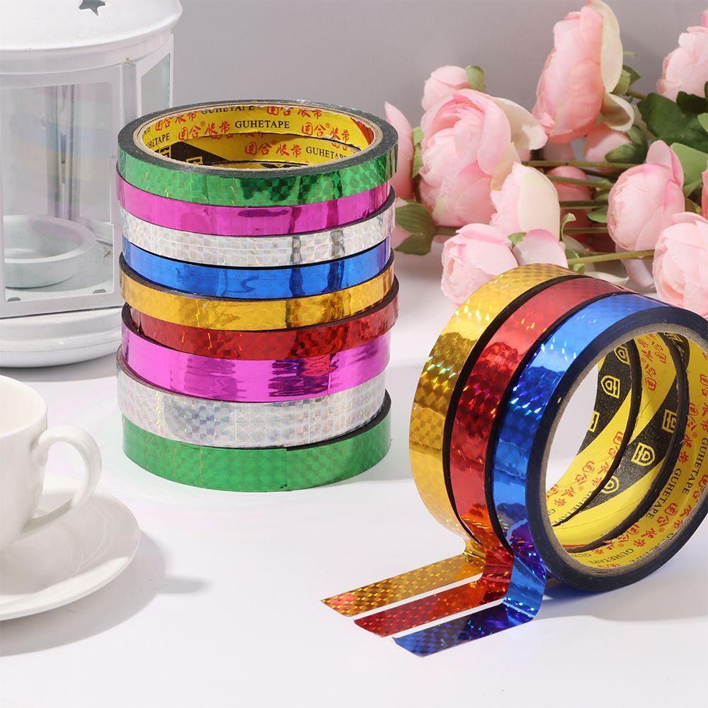 TOP Shiny Wrapping Tape DIY Office Tapes Kids Scrapbooking Tools Decorative Sticky