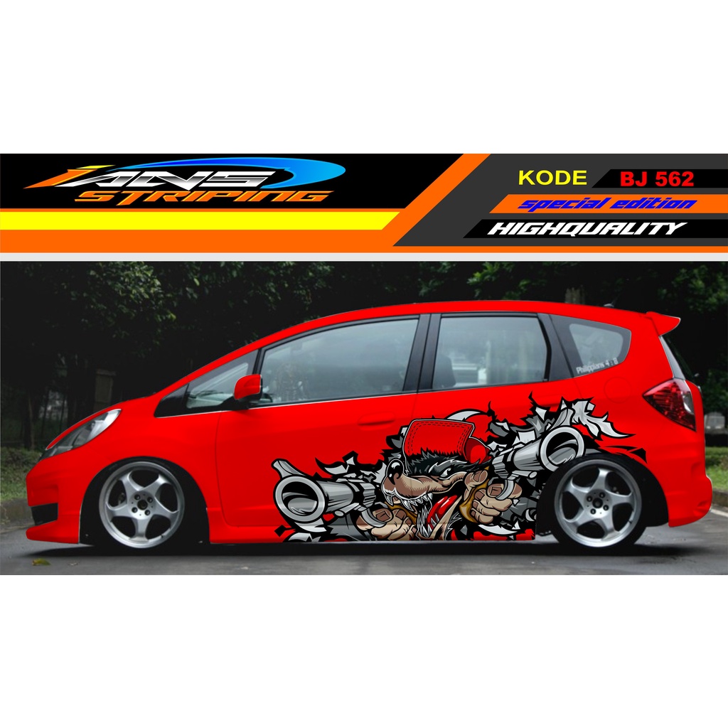 STICKER DECAL MOBIL JAZZ BRIO SWIFT / STIKER MOBIL / DECAL STICKER MOBIL / STIKER YARIS AYLA