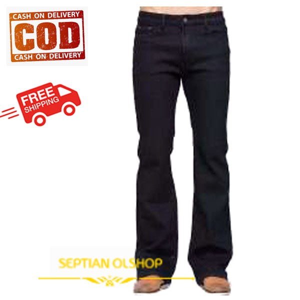 CELANA JEANS CUTBRAY PRIA HITAM PEKAT
