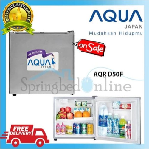AQUA Kulkas 1 Pintu 47 Liter AQR-D50F (W/S/DS)