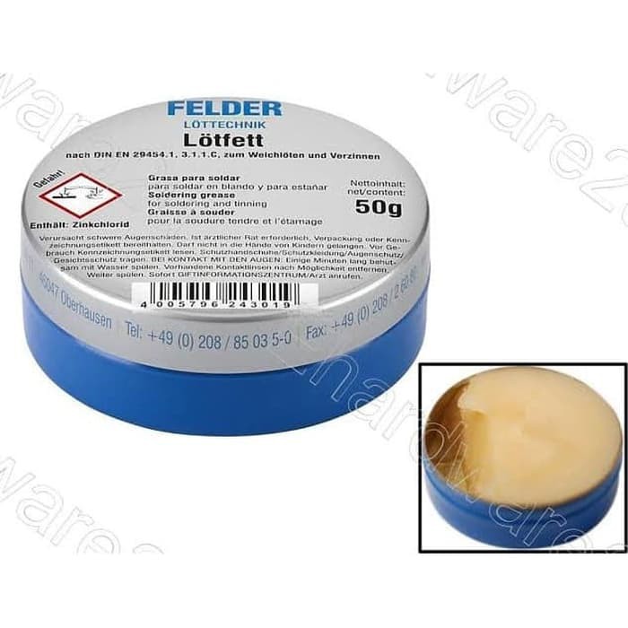 ORIGINAL Solder Pasta Grase Flux 50 g FELDER LOTFETT LOTFET 50gr