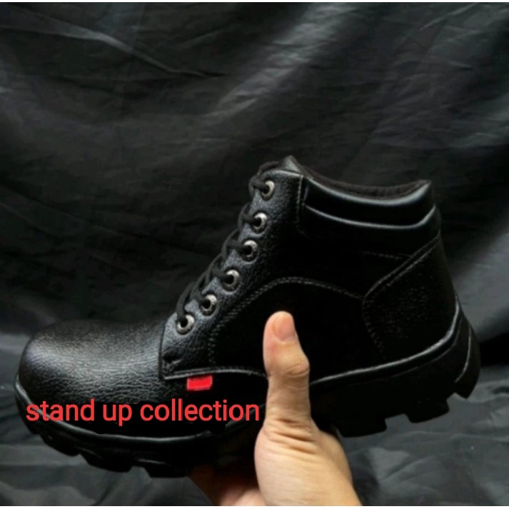 SEPATU SAFETY UJUNG BESI SAFETY BOOT PROYEK LAPANGAN DISKON TERLARIS -