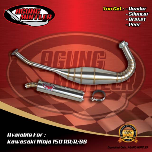 Knalpot Motor Ninja RR & SS Ful Stanlis R9