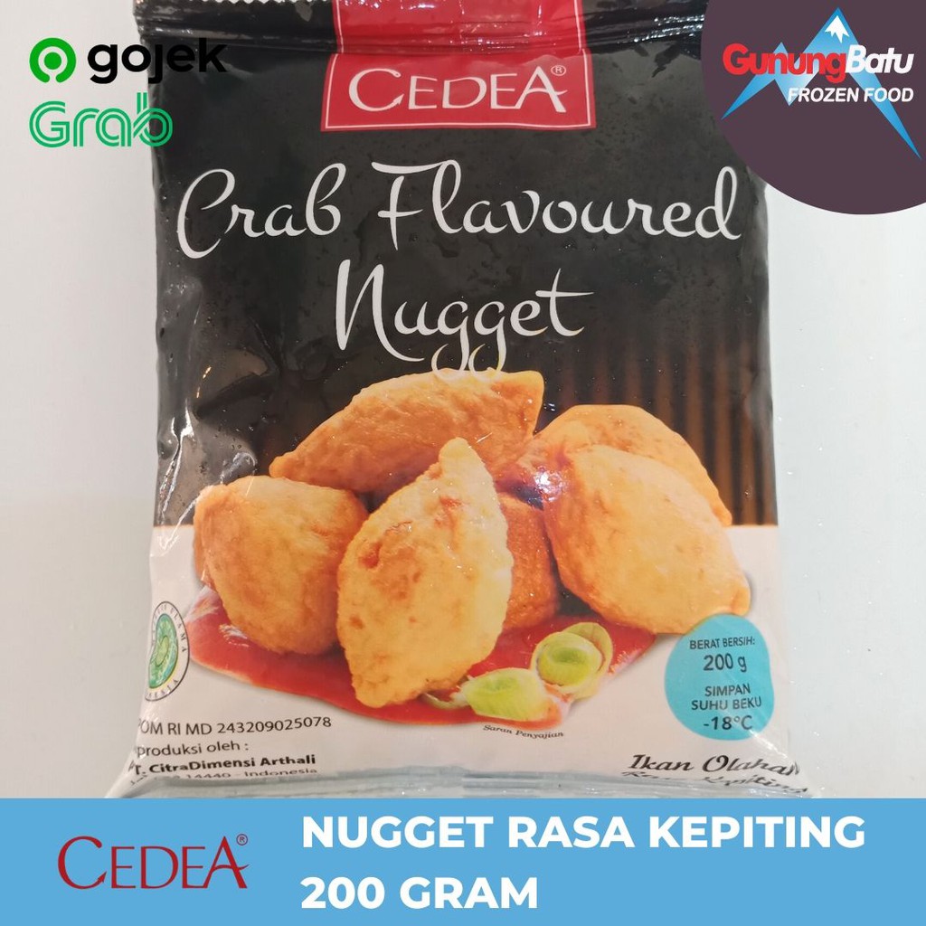 

CEDEA CRAB NUGGET ( NUGGET KEPITING) 200 GRAM